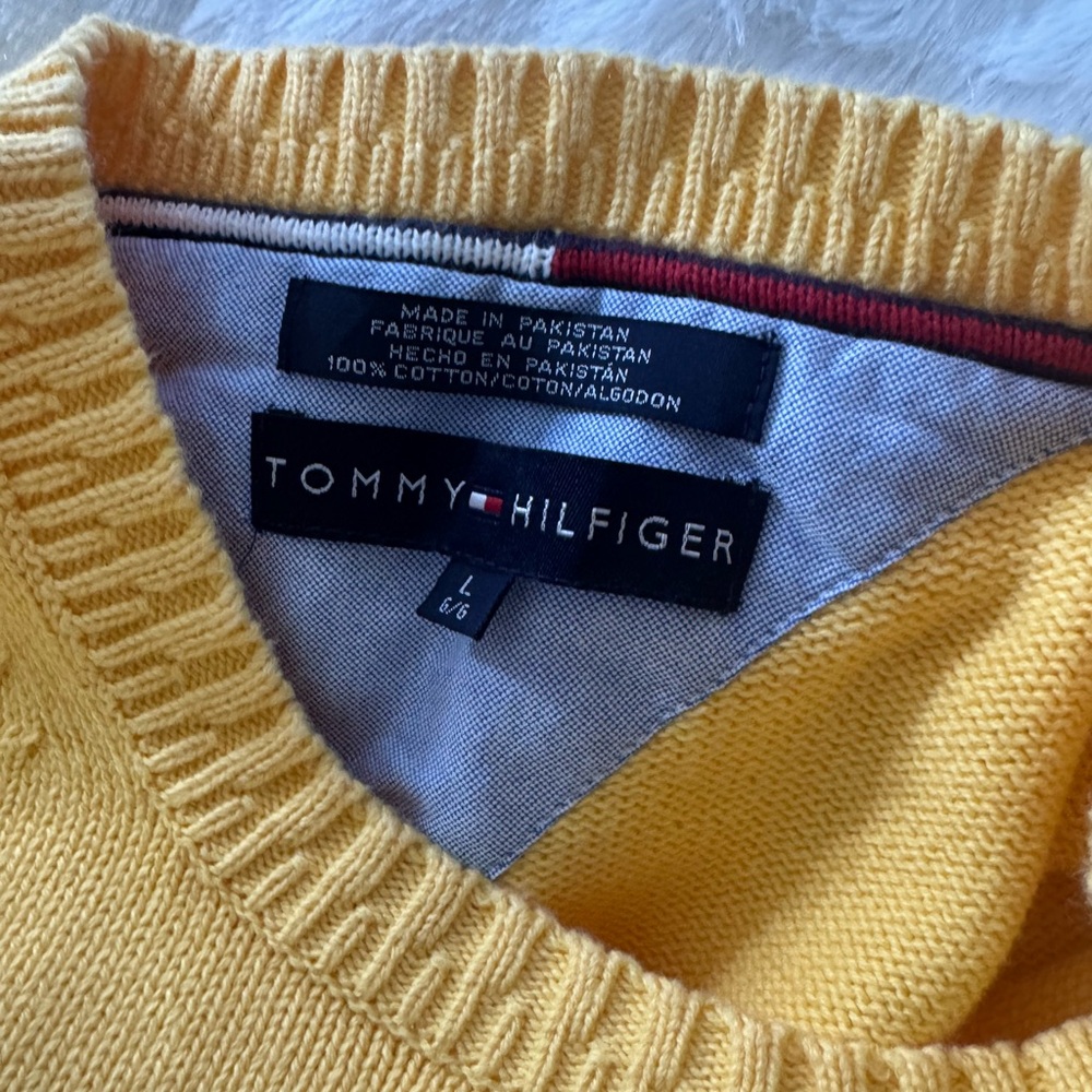 Tommy Hilfiger Yellow Crewneck Sweater